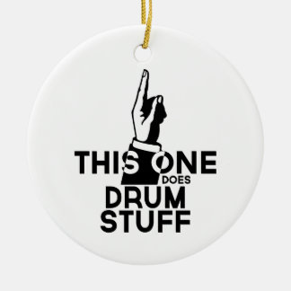 Drums Stuff - Funny Drums Music Ceramic Ornament