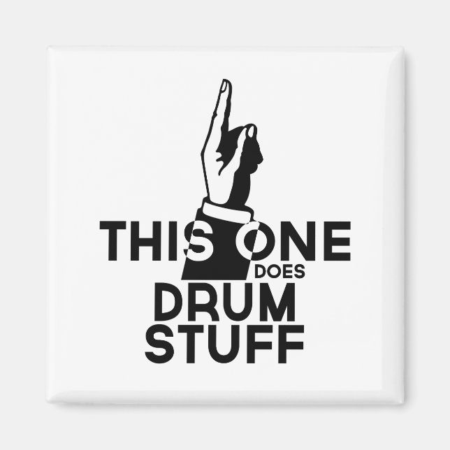 Drums Stuff - Funny Drums Music Magnet (Front)