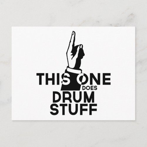 Drums Stuff _ Funny Drums Music Postcard