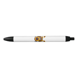 Drums Sunflower Flower Musician Music Floral Pen