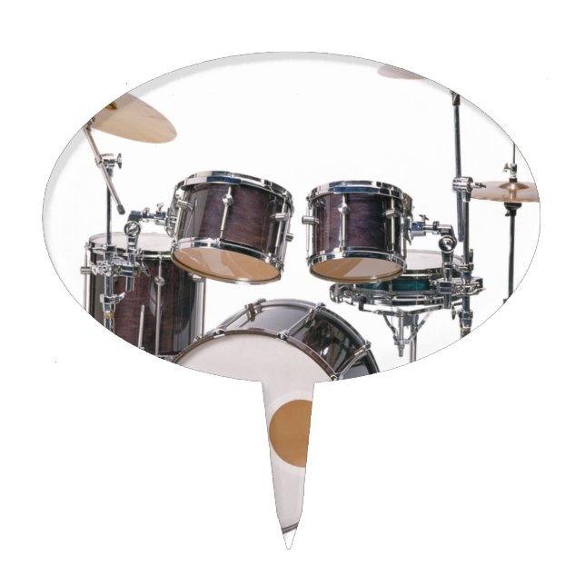 Drums Tools Percussion Music Concert Cake Topper (Front)