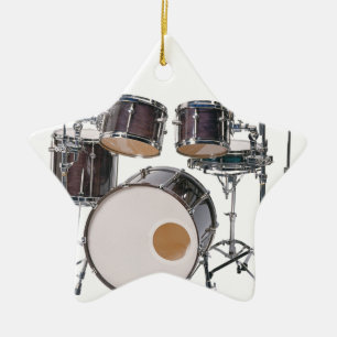 Drums Tools Percussion Music Concert Ceramic Ornament