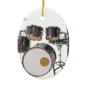 Drums Tools Percussion Music Concert Ceramic Ornament