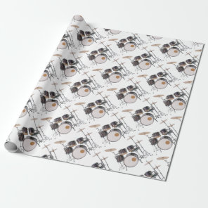 Drums Tools Percussion Music Concert Wrapping Paper