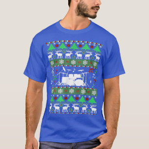 Drums Ugly Christmas Holiday Sweater For Drummer M