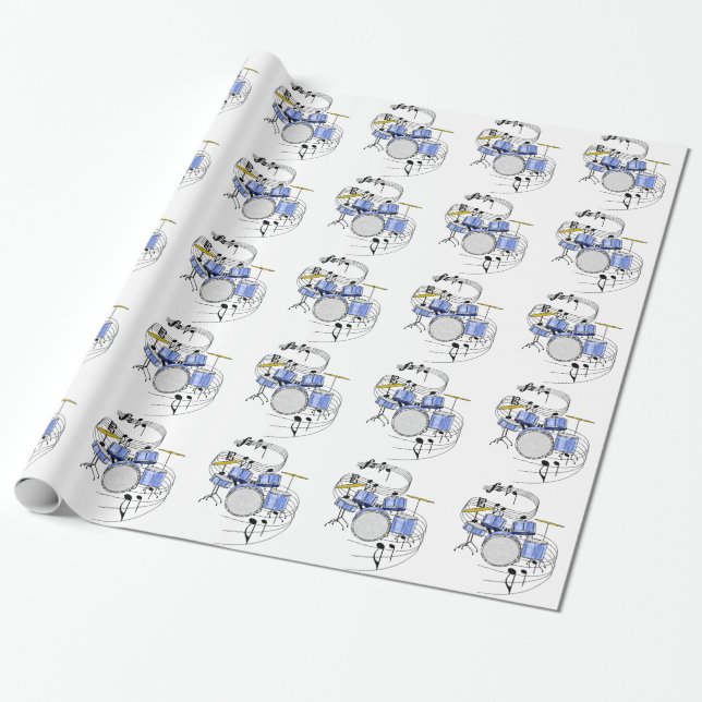 Drums Wrapping Paper (Unrolled)