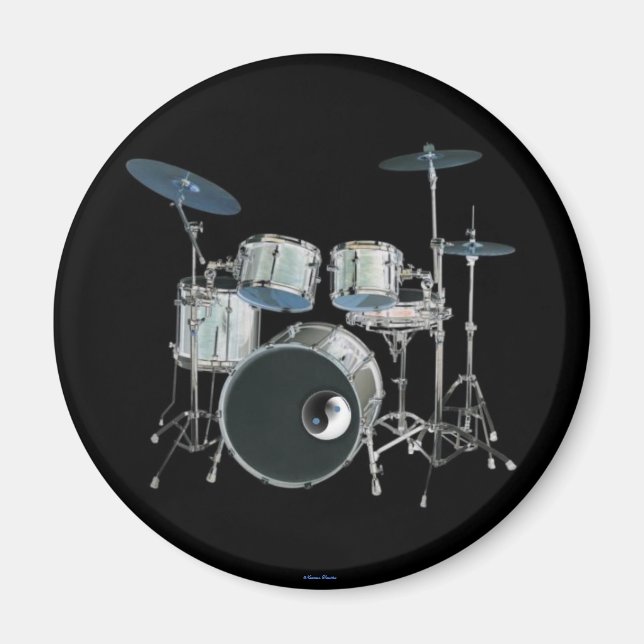 Drums & Yin-Yang Magnet (Front)