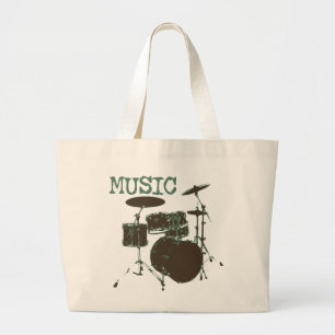 Drumset Large Tote Bag
