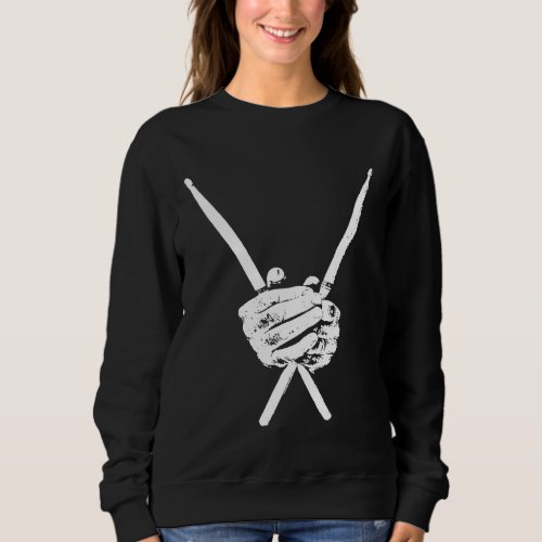 Drumstick Illustration for Drummers or Precussion  Sweatshirt