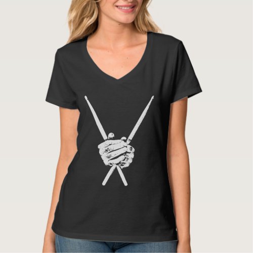 Drumstick Illustration for Drummers or Precussion  T_Shirt