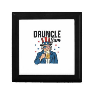 Druncle Sam Funny Patriotic Beer Vector Design_1 Gift Box