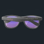 Drunk AF Logo Unisex Bachelor Bachelorette Retro Sunglasses<br><div class="desc">Drunk AF Unisex retro sunglasses - the logo can be moved around, and you can edit the text to personalize! These sunglasses are a great gift for both Bachelor parties and Bachelorette parties! We love everything about this collection: pink, green, and black color palette, relaxed and fun typography, and the...</div>