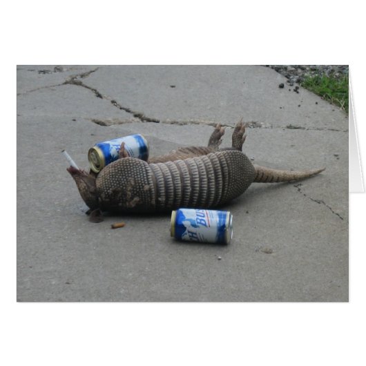 Drunk Armadilla -  Customize Cards (Front Horizontal)