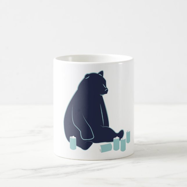 Drunk Bear Coffee Mug (Center)