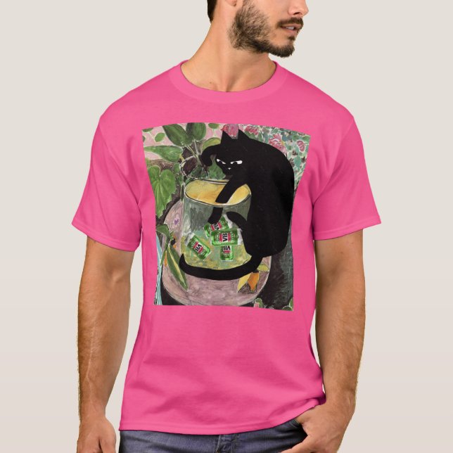 Drunk cat Dunk retro T-Shirt (Front)