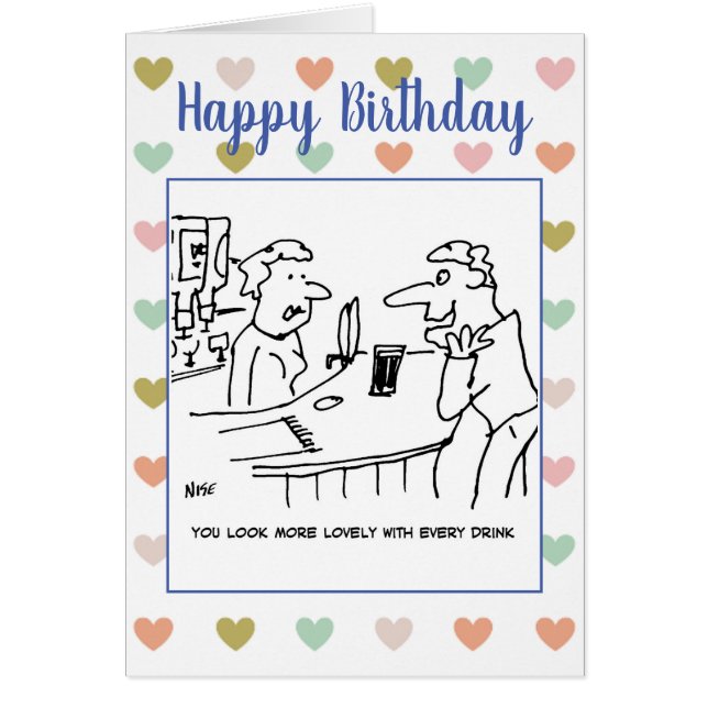 Drunk Customer Tells Barmaid She Looks Lovely (Front)