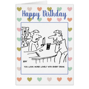 Drunk Customer Tells Barmaid She Looks Lovely Cards