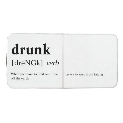 Drunk Dictionary Meaning Beer Pong Table Zazzle