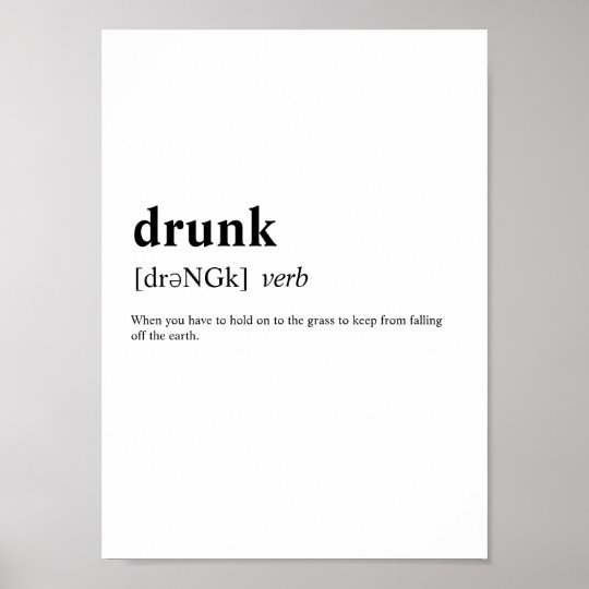 Drunk Dictionary Meaning Poster