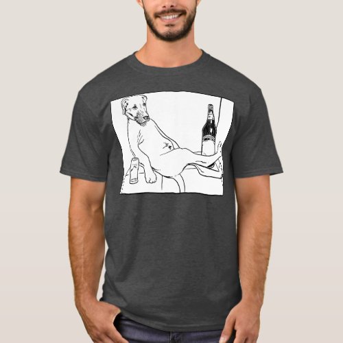 drunk dog T_Shirt