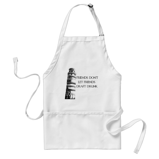 Drunk Drafting Adult Apron (Front)