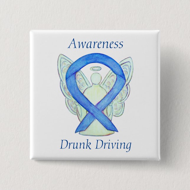 Drunk Driving Angel Awareness Ribbon Pins (Front)