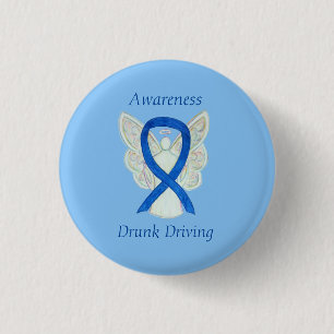 Drunk Driving Angel Awareness Ribbon Pins