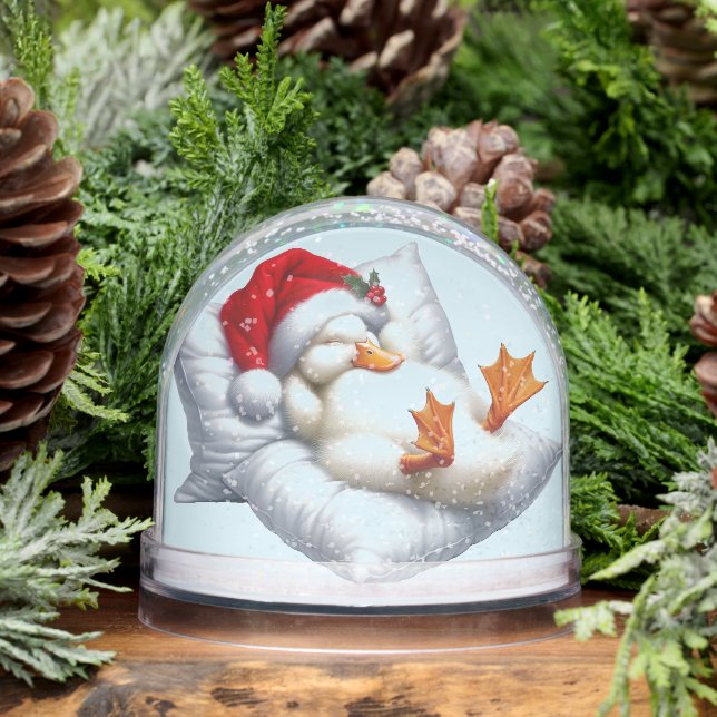 Drunk Duck Christmas Snow Globe (Winter)