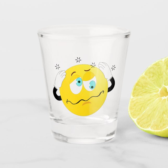 Drunk Emoji Shot Glass (Front)
