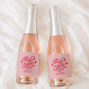 Drunk In love Bachelorette Champagne Sparkling Wine Label