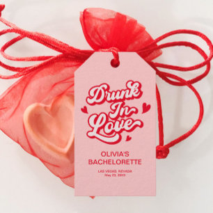 Drunk In love Bachelorette Favor Gift Tags