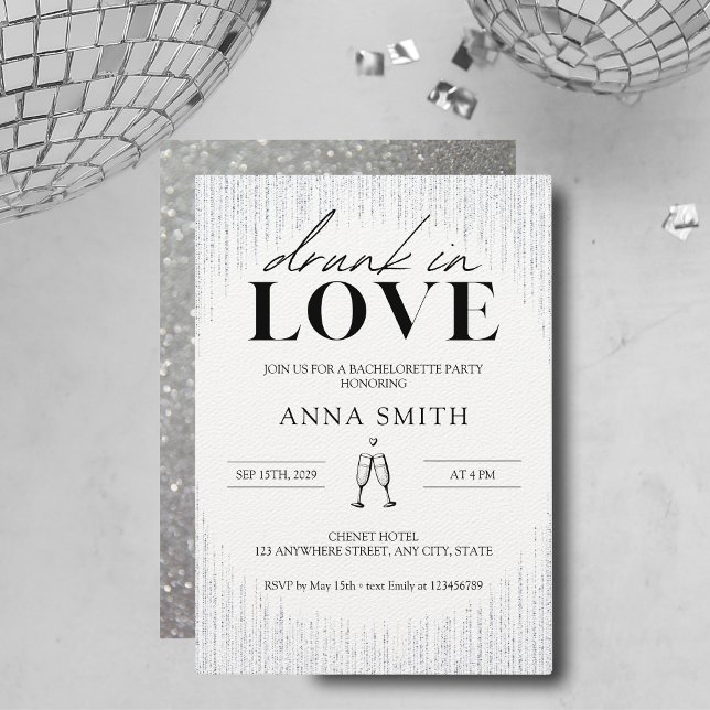 Drunk in Love Bachelorette Party Invitation (Creator Uploaded)