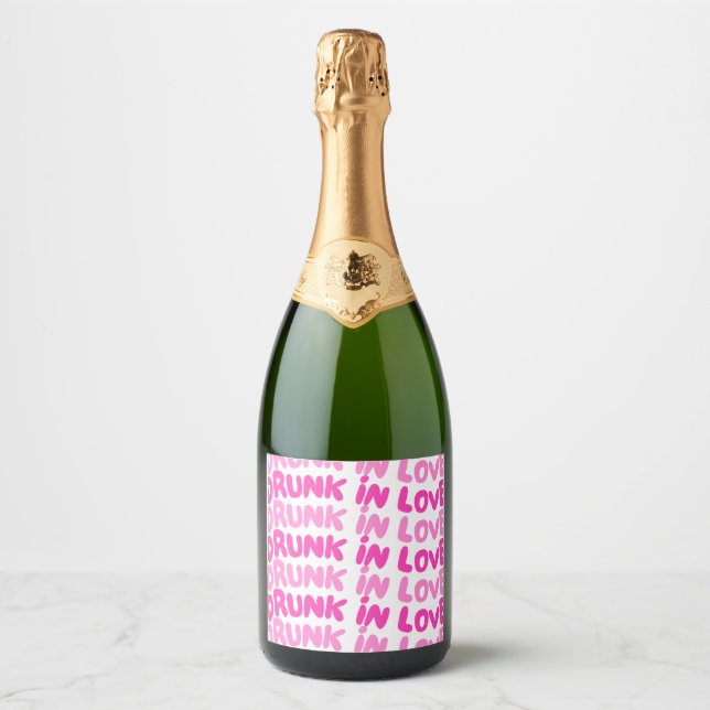 Drunk in Love Champagne Bottle Label (Front)