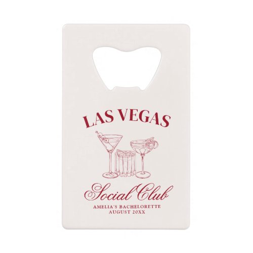 Drunk In Love Cocktails Bachelorette Social Club Credit Card Bottle Opener