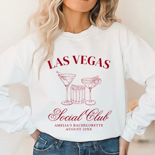 Drunk In Love Cocktails Bachelorette Social Club Sweatshirt