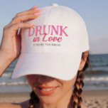 Drunk in Love Custom Bride's Party Hat<br><div class="desc">Simple and funny bride's Drunk in Love hat to make your party special. Personalize it with your names or any custom text.</div>