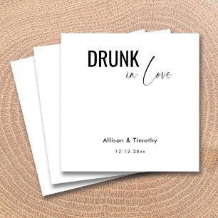 Drunk In Love Personalized Wedding Napkins