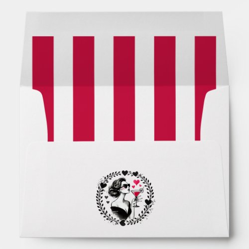 Drunk in Love Romantic Bachelorette Envelope