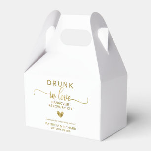 Drunk In Love Wedding Hangover Kit Favor Box