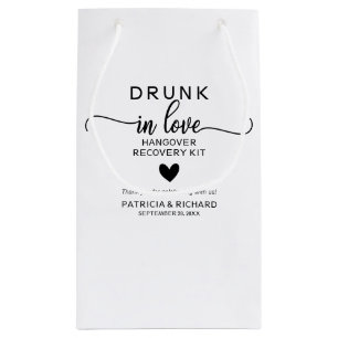 Drunk In Love Wedding Hangover Kit Small Gift Bag