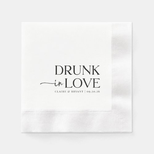 Drunk in Love Wedding Napkins