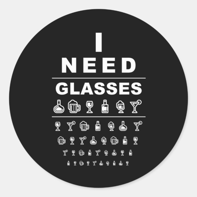 Drunk Liquor Drinker Alcohol Drinking Mixology Bar Classic Round Sticker (Front)