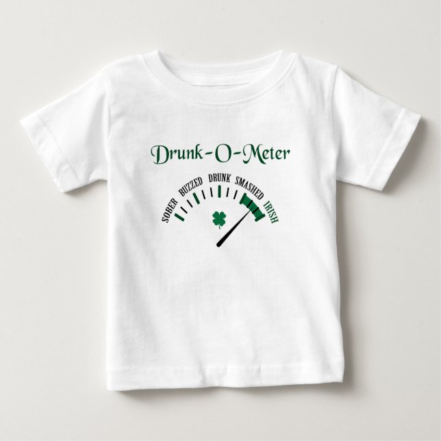 Drunk Meter Baby T-Shirt (Front)