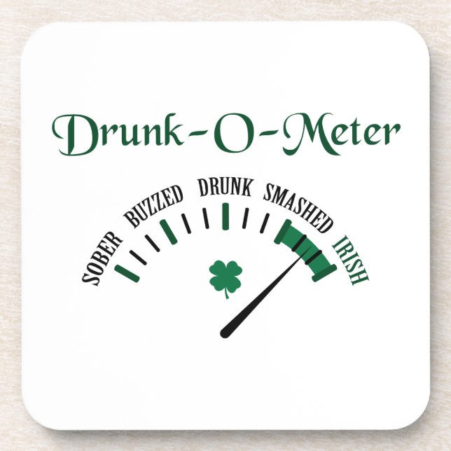 Drunk Meter Beverage Coaster (Front)