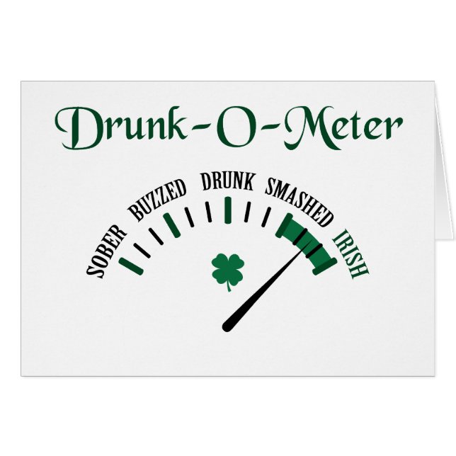 Drunk Meter Cards (Front Horizontal)