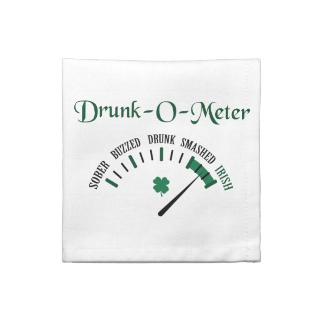 Drunk Meter Cloth Napkin (Quarter Fold)
