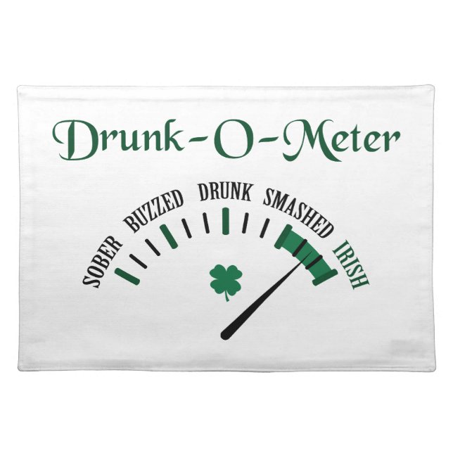 Drunk Meter Cloth Placemat (Front)