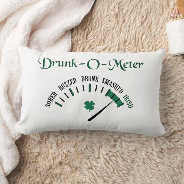 Drunk Meter Lumbar Pillow (Blanket)