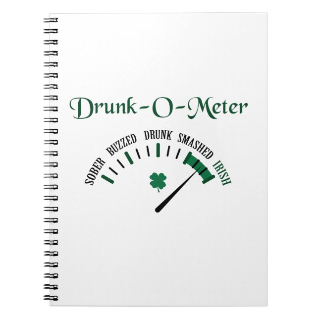 Drunk Meter Notebook (Front)