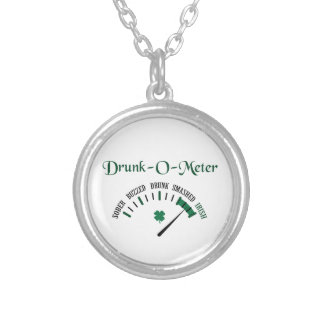 Drunk Meter Silver Plated Necklace